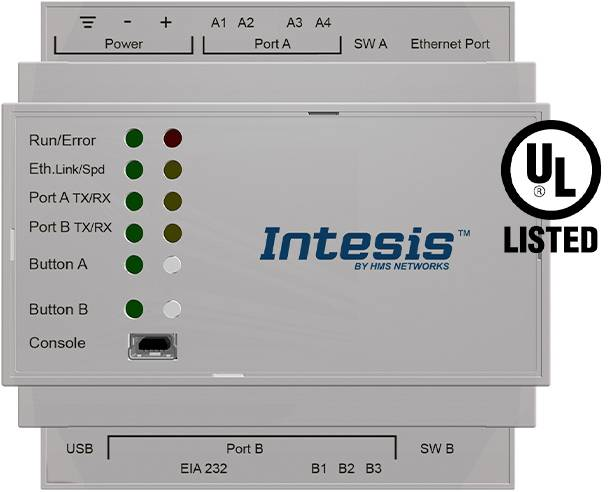 Intesis INMBSMEB0100000 M-BUS Gateway Automatisierung Fernwartung Schnittstellen von Intesis
