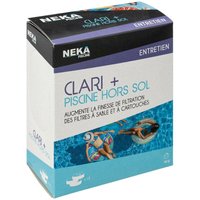 12 x 11g Clari+Pisc Ultrakonzentrierte Klärungstabletten - Für freistehende Pools von 8 bis 20 m2 - Intex von AC-DECO