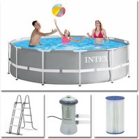 Aufstellpool INTEX Frame Pool Set Prism Rondo Ø 366 x 99 cm mit Zubehör Aufstellpool INTEX Frame Pool Set Prism Rondo Ø 366 x 99 cm mit Zubehör von Intex