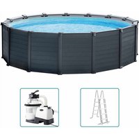 Aufstellpool-Set Graphite Gray Panel 478x124 cm Intex von Intex