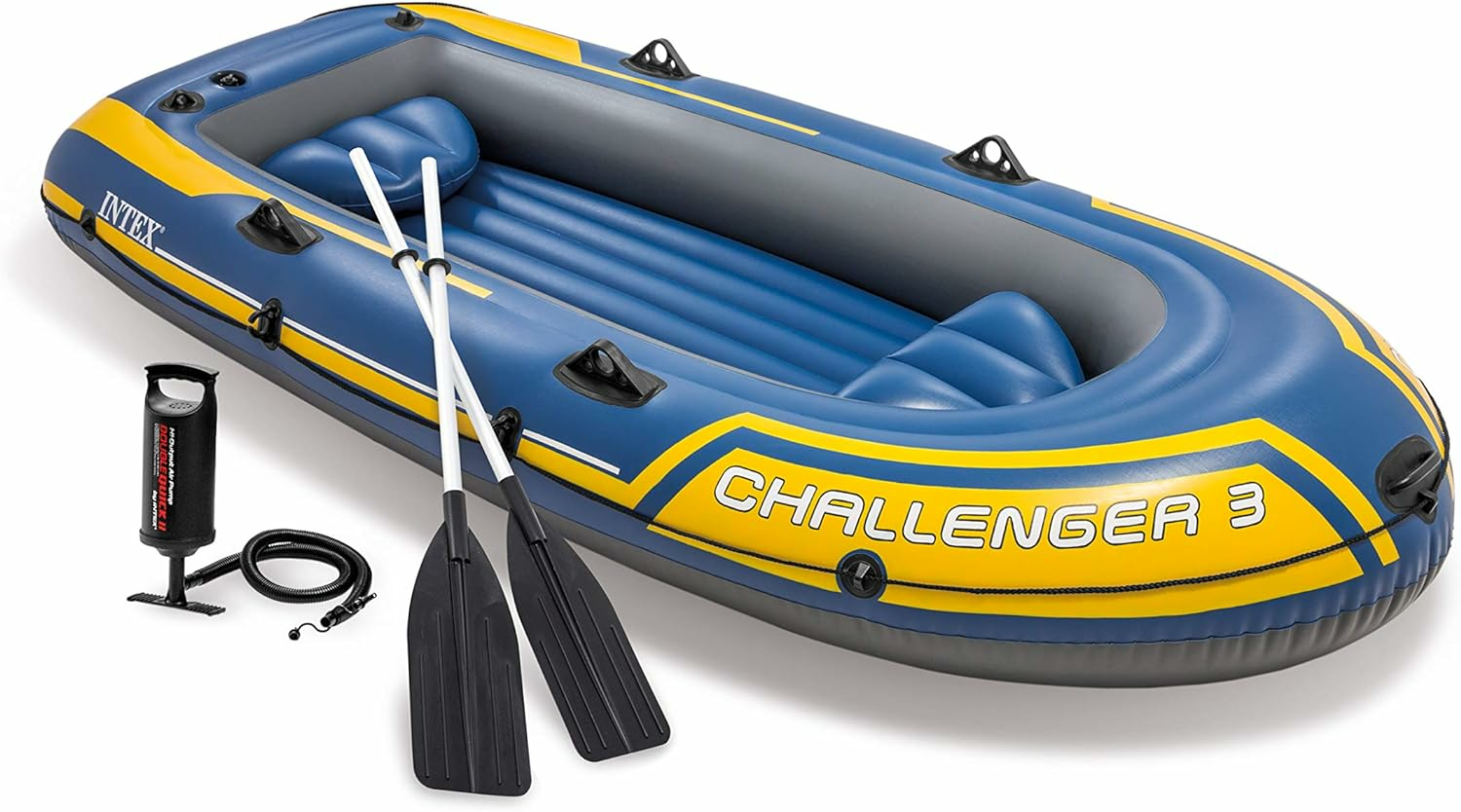 B-Ware Intex Sportboot Set Challenger 3 Gummiboot Schlauchboot Paddelboot Ruderboot Set B-Ware Intex Sportboot Set Challenger 3 Gummiboot Schlauchboot Paddelboot Ruderboot Set von Intex