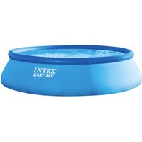 28132GN Easy Pool (Aufblasring) 5621 l (ø x h) 366 cm x 76 cm inkl. Filterpumpe, inkl. Leiter - Intex von Intex