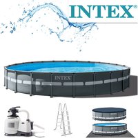 Intex - 26340 Ultra xtr Frame Pool 732x132 cm Set Sandfilteranlage Aufstellpool von Intex