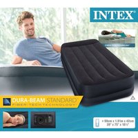 INTEX 64122 Luftbett Gästebett Single Bett Matratze Lutmatratze Pumpe 191x99x42 von Intex