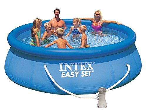 INTEX Aufblasbarer Pool Easy Pool Set 457 x 122 cm + Filterpumpe für den Garten von Intex