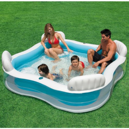 INTEX Luxus Familienpool - Pool Lounge - 229 x 229 x 66 cm - Swimmingpool für Garten von Intex