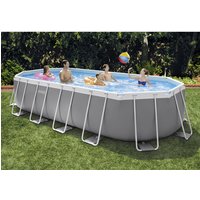 INTEX Ovalpool »Prism«, Oval, BxLxH: 305x610x122 cm, hellgrau von Intex