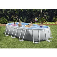 INTEX Ovalpool »Prism Oval«, Oval, BxLxH: 274x503x122 cm, hellgrau von Intex