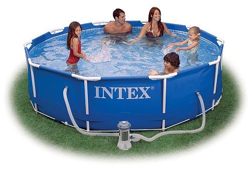 INTEX Swimming Pool Metal Frame 366x76cm + Pumpe 28212 GS von Intex