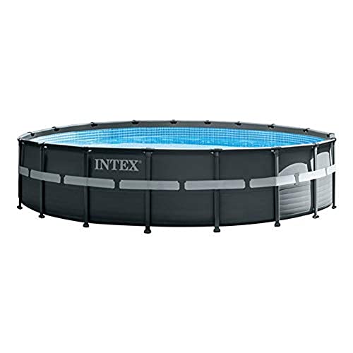 Intex Frame Pool Set Ultra Rondo XTR Ø 549 x 132 cm, Pool, Sandfilteranlage, Abdeckplane, Bodenschutzplane, Sicherheitsleiter, GS, 26330GN, 26330NP, Blau von Intex