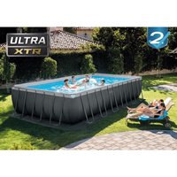 Intex - 26364 Swimming Pool Ultra xtr Frame rechteckig 732x366x132 Sandfilterpumpe von Intex