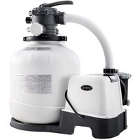 Intex - 26680 Sandfilterpumpe mit Chlorinator Salzwassersystem Filterpumpe 10.000 l/h von Intex
