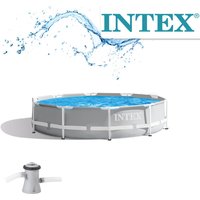 Frame Pool Set Prism Rondo ø 305 x 76 cm Rundpool mit Filteranlage - Intex Frame Pool Set Prism Rondo ø 305 x 76 cm Rundpool mit Filteranlage - Intex von Intex