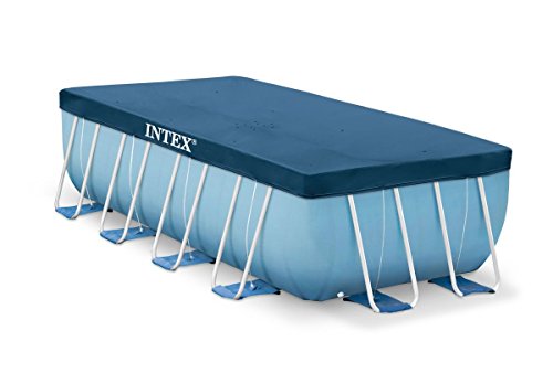 Intex 28037 Rectangular Pool Cover - Poolabdeckplane - 389x 184 cm - Für Rectangular Frame Pool von Intex