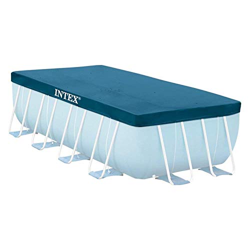 Intex 28037 Rectangular Pool Cover - Poolabdeckplane - 389x 184 cm - Für Rectangular Frame Pool von Intex