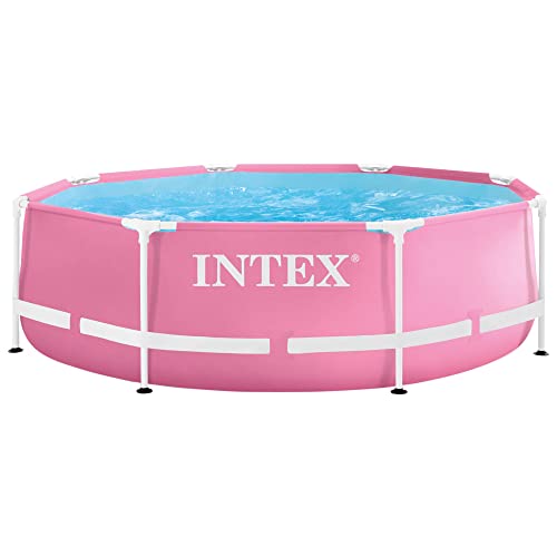 Intex 2,44 m x 76 cm Pink Metal Frame Pool, Set-up Size: 2,44 m x 76 cm (28290NP) von Intex