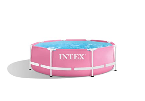 Intex - 28292NP – Pool-Set, rund, Metallrahmen, Rosa/Rosa (Ø) 2,44 x 0,76 m von Intex