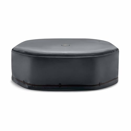Intex 28537 – Thermo-Solar-Abdeckplane für achteckiges PureSpa, 6 Plätze, energieeffizient, Schwarz von Intex