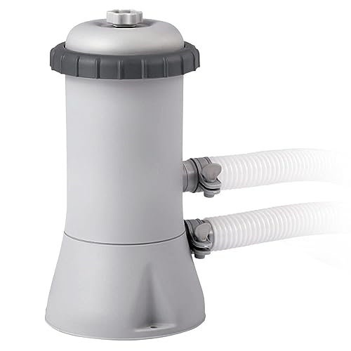 Intex 28604 Krystal Clear Cartridge Filter Pump - Pool Kartuschenfilteranlage - Grau, 2.000 l/h von Intex