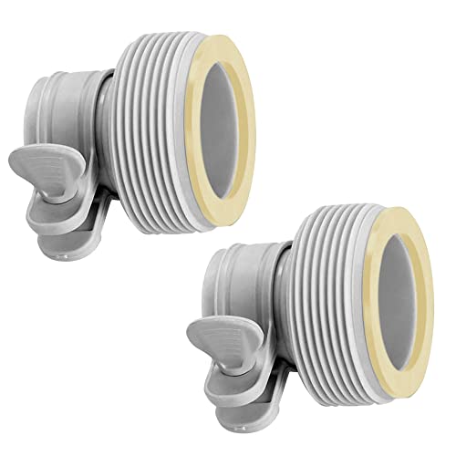 Intex 29061 – Typ-B-Adapter, 2 Stück, Kunststoff, Weiß Intex 29061 – Typ-B-Adapter, 2 Stück, Kunststoff, Weiß von Intex