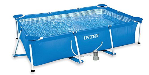 Intex 322990 Pool rechteckig, Pumpe Fil 1000 L, 300 x 200 x 75 cm von Intex