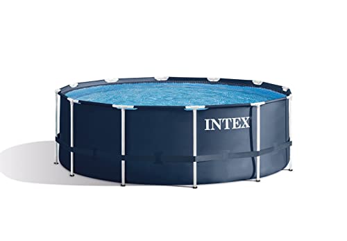 Intex 366x122 cm Schwimmbecken Swimming Pool Schwimmbad Frame Metal 28904 von Intex