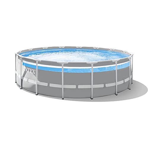 Intex 4,88 m x 1,22 m Prismenrahmen Clearview Premium Poolset, Aufstellgröße: 488 cm x 122 cm (26730 GN) von Intex