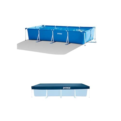 Intex 4.5M X 2.2M X 0.84M Rectangular Frame Pool Set + Rectangular Pool Cover Intex 4.5M X 2.2M X 0.84M Rectangular Frame Pool Set + Rectangular Pool Cover von Intex