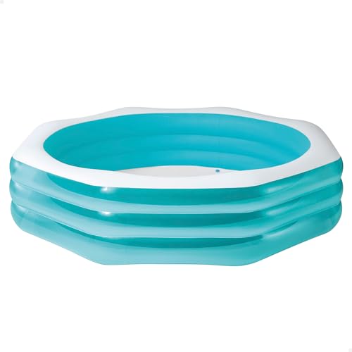 Intex 58492NP - Aufblasbarer Swim Center Familienpool Achteckig, Vinyl, Blau, 254x254x56 cm von Intex