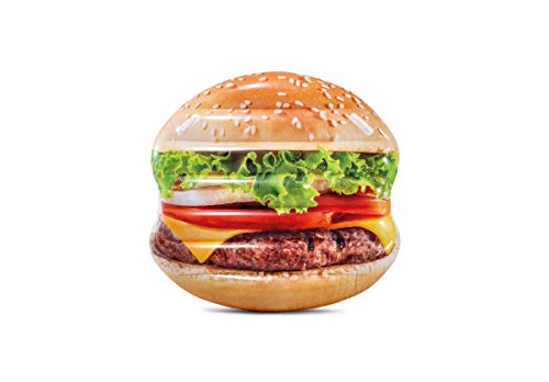 Intex 58780EU - Aufblasbare Luftmatratze Hamburger, Vinyl, Mehrfarbig, 135x127x23 cm Intex 58780EU - Aufblasbare Luftmatratze Hamburger, Vinyl, Mehrfarbig, 135x127x23 cm von Intex