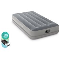 64112 Twin Dura-Beam Prestige Mid-Rise Luftbett mit USB-Pumpe 99x191x30cm - Intex von Intex