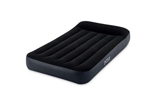 Intex 64141 Dura Beam Pillow Rest Einzelmatratze mit Fiber Tech-Technologie, ohne elektrische Pumpe, 99 x 191 x 25 cm Schwarz California King von Intex