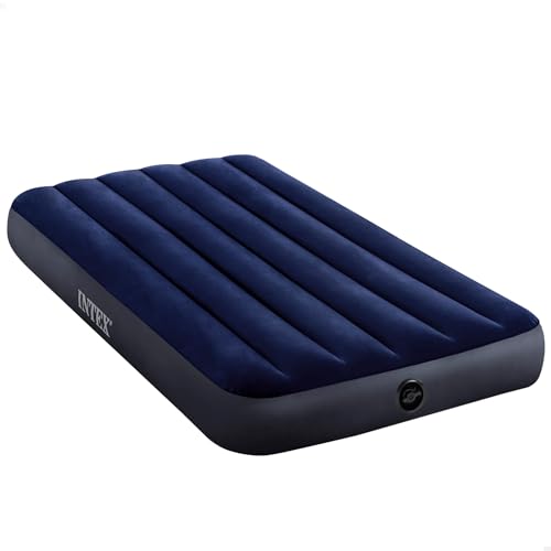 Intex 64757 Classic Downy Blue Dura-Beam Serie Twin Luftbett, Blau, 191 x 99 x 25 cm (L x B x H) von Intex