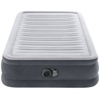 Intex 67766ND TWIN COMFORT-PLUSH AIRBED WITH FIBER-TECH RP (w/220-240V Internal Pump) Grau von Intex
