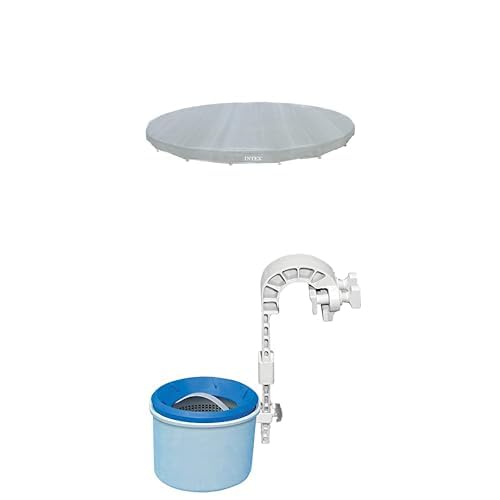 Intex 68028041 Abdeckplane für Erwachsene + Wall Mount Skimmer von Intex