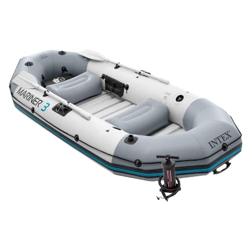 Intex 68373NP Mariner 3 Schlauchboot Set (für 3 Personen / bis 300kg, 2 Paddel) von Intex