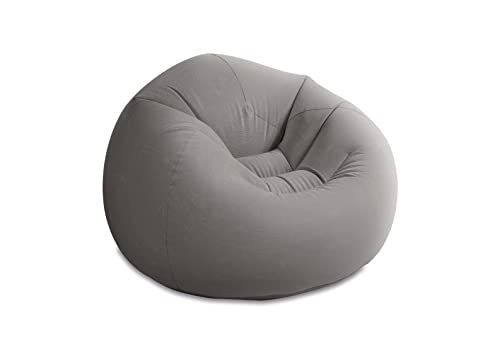 Intex Beanless Bag Chair Inflating Furniture - Bean Bag - 1.14 m x 1.14 m x 71 cm, Grey von Intex