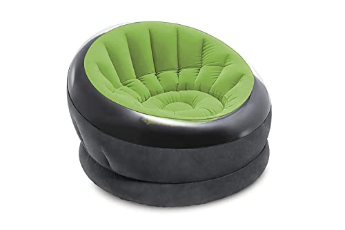 Intex 68582NP – Assorted Empire aufblasbarer Sessel, Vinyl, Mehrfarbig, 112 x 109 x 69 cm von Intex