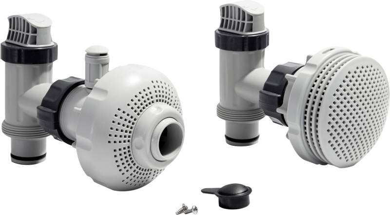 Intex Anschluss-Set Ø 38 mm 7,3 bis 9,2m³/h grau von Intex
