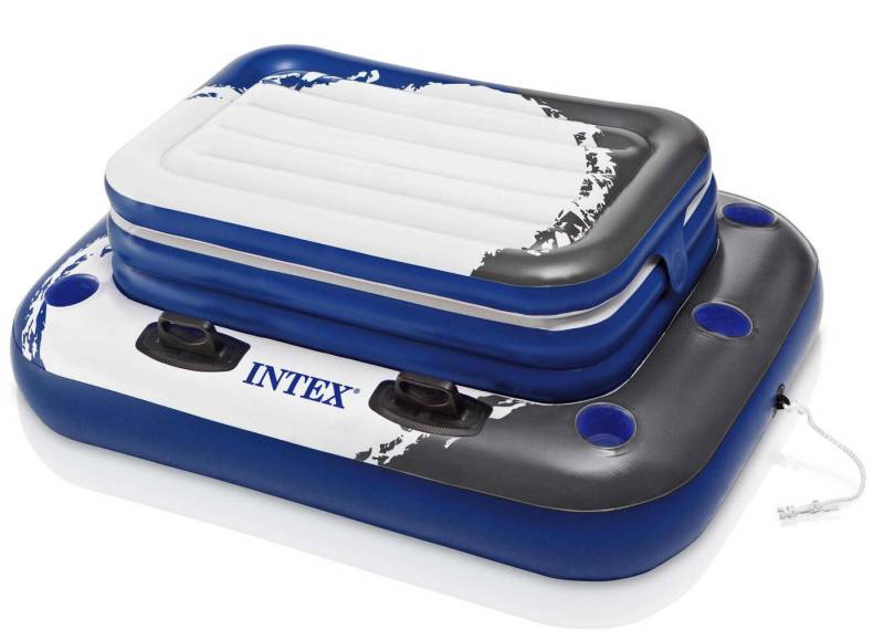 Intex Aufblasbarer Cooler schwimmender Getränkekühler Mega Chill 2 mit Connectors 58821NP von Intex