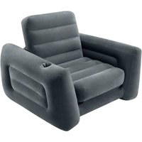 Intex - Aufblasbarer Sessel Ausziehbar 117x224x66 cm Dunkelgrau von Intex