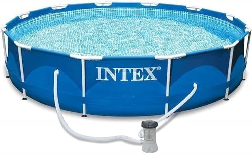 Intex 28202GN Metal Frame Pool - Aufstellpool - Ø 305 x 76 cm,Blau von Intex