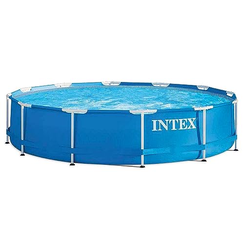 Intex Pool Metallrahmen , Blau, Rundrohr (ø) 3,66 x (h) 0,76m von Intex
