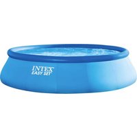 Intex Easy Set Pool Easy Pool (Aufblasring) 5621l (Ø x H) 366cm x 76cm inkl. Filterpumpe, inkl. Lei von Intex
