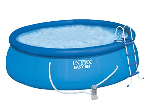 Intex Easy Set Up Pool mit Filterpumpe, Leiter, Bodentuch und Abdeckung, 4,5 x 121,9 cm, 28168 von Intex