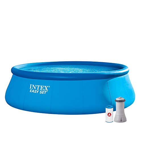 Intex Easy Set Pools K.-F.S.A.B. Aufstellpool mit Filter 457cm x 122cm | 128168NP, Blau von Intex