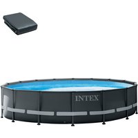 Intex - Ersatzfolie dunkelgrau für Frame Pool 488 x 122 cm von Intex