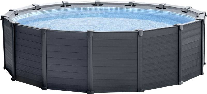 Intex Frame Pool Set Graphit Ø 478 x 124 cm von Intex