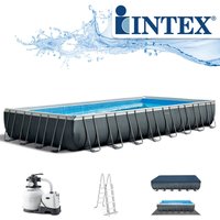 Frame Pool Set Ultra Quadra xtr 975 x 488 x 132 cm - mit Salzwassersystem - Intex von Intex