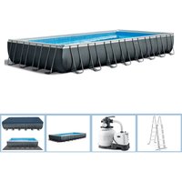 Frame Pool Set Ultra Quadra xtr 975 x 488 x 132 cm - mit Salzwassersystem - Intex von Intex